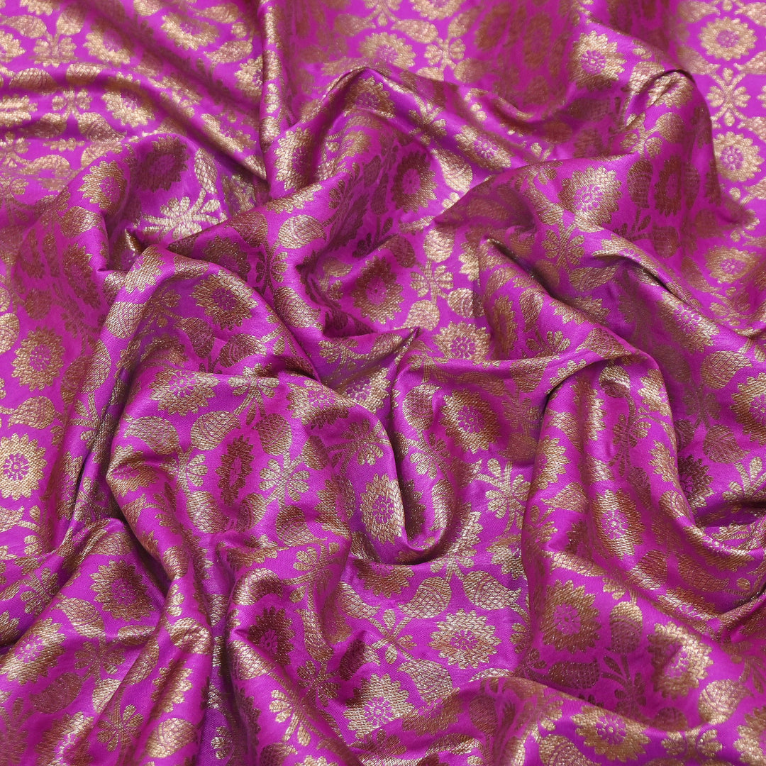 Banarasi Brocade Antique Zari Designer Fabric – Traditional Woven Fabric - ANT230-H