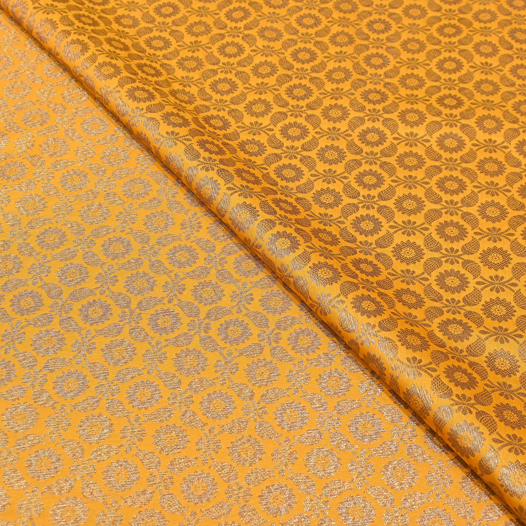 Banarasi Brocade Antique Zari Designer Fabric – Traditional Woven Fabric - ANT230-I