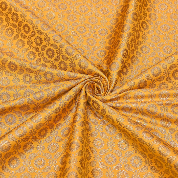 Banarasi Brocade Antique Zari Designer Fabric – Traditional Woven Fabric - ANT230-I