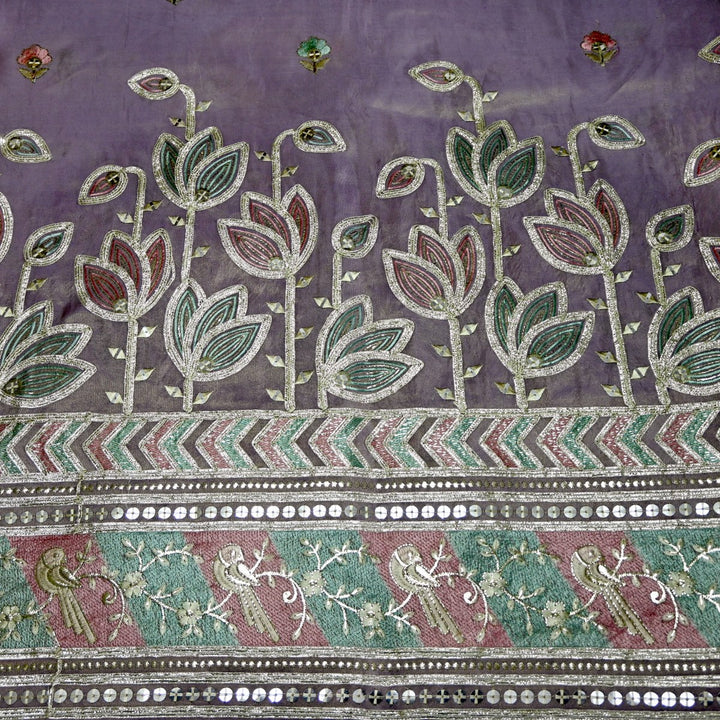 Dyed Tissue Foil Embroidery Fabrics