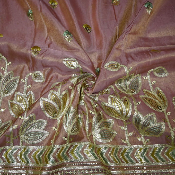 Dyed Tissue Foil Embroidery Fabrics