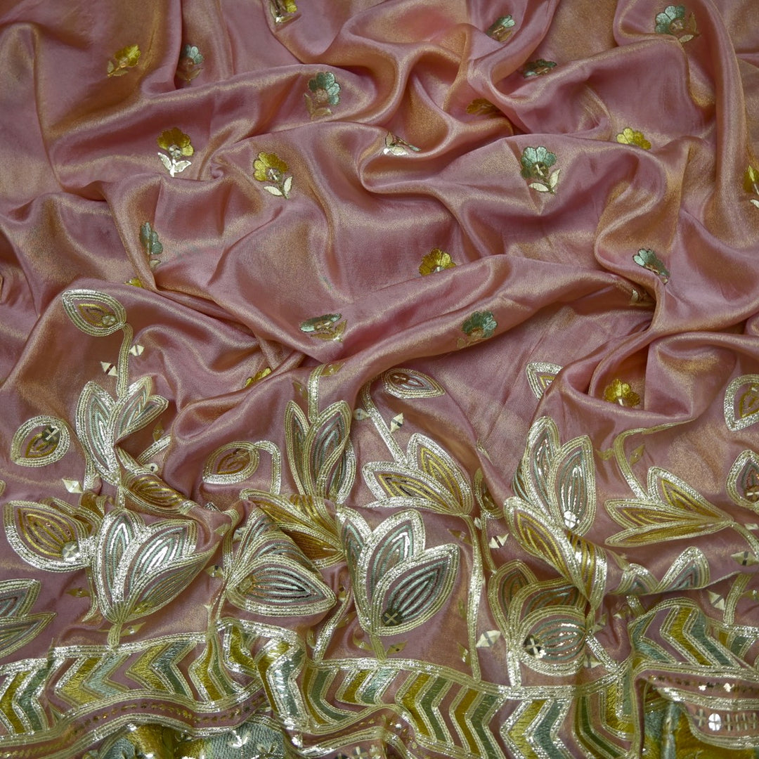 Dyed Tissue Foil Embroidery Fabrics