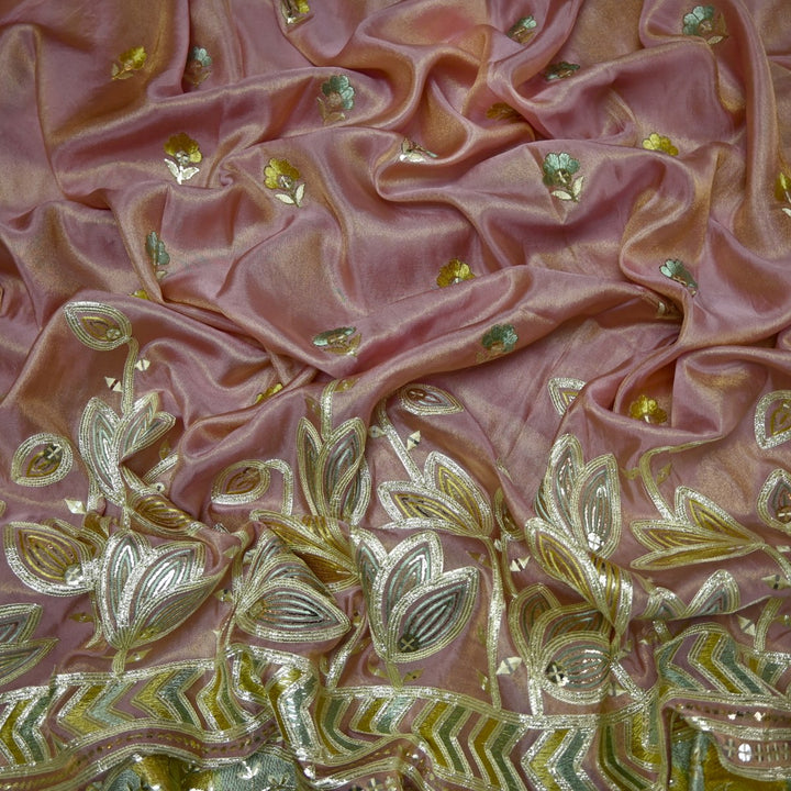 Dyed Tissue Foil Embroidery Fabrics