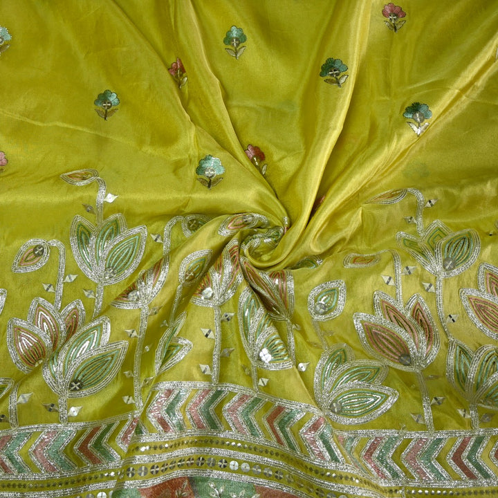 Dyed Tissue Foil Embroidery Fabrics