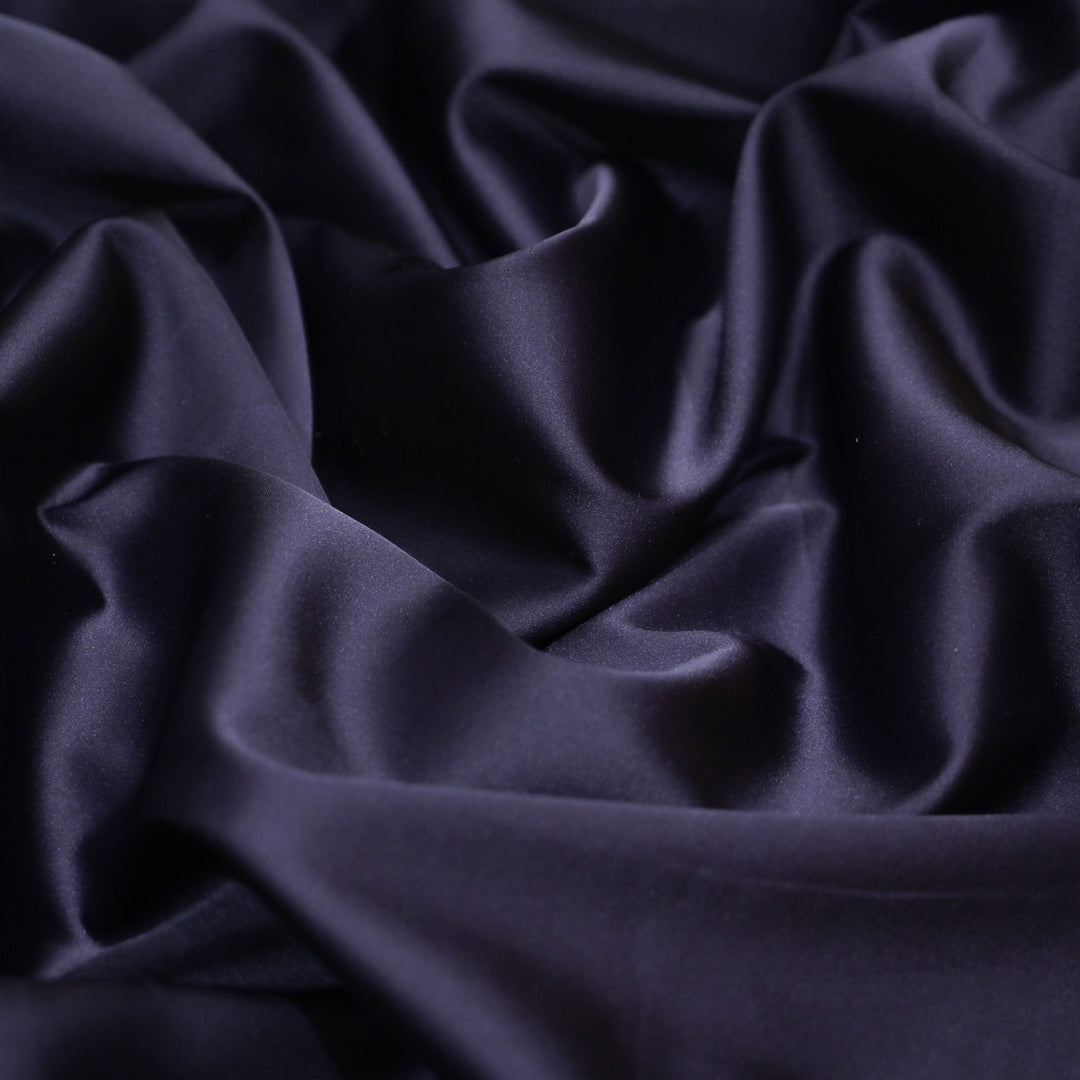 Dark Blue Brown Armani Satin Fabrics