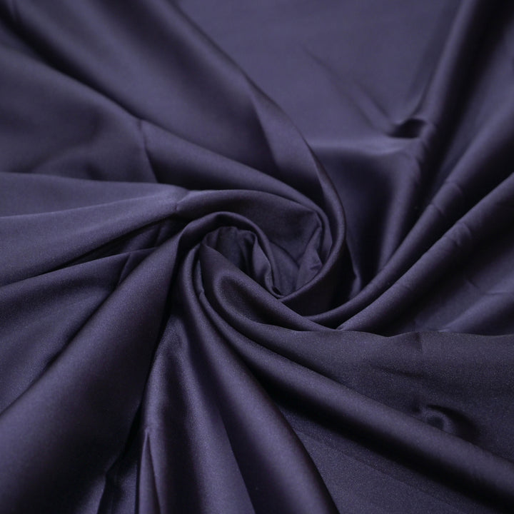 Dark Blue Brown Armani Satin Fabrics