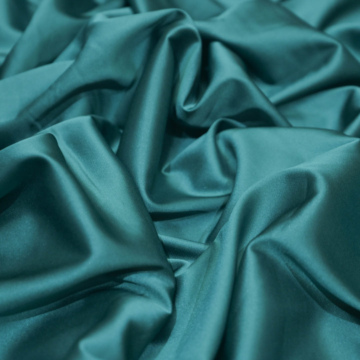 Aqua Blue Armani Satin Fabrics