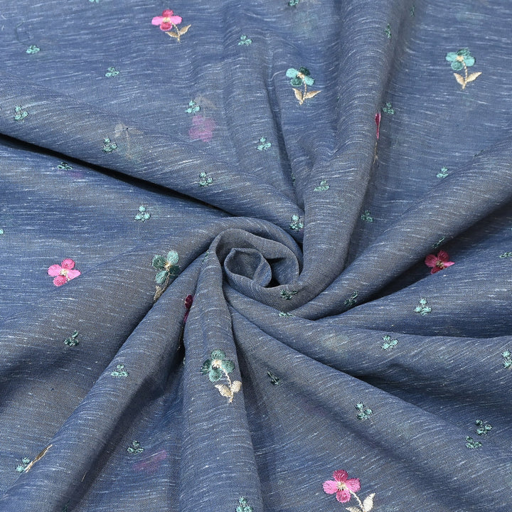 Cotton Linen Thread Embroidery Fabric 44" – Soft Breathable Designer Fabric RS0225-9A