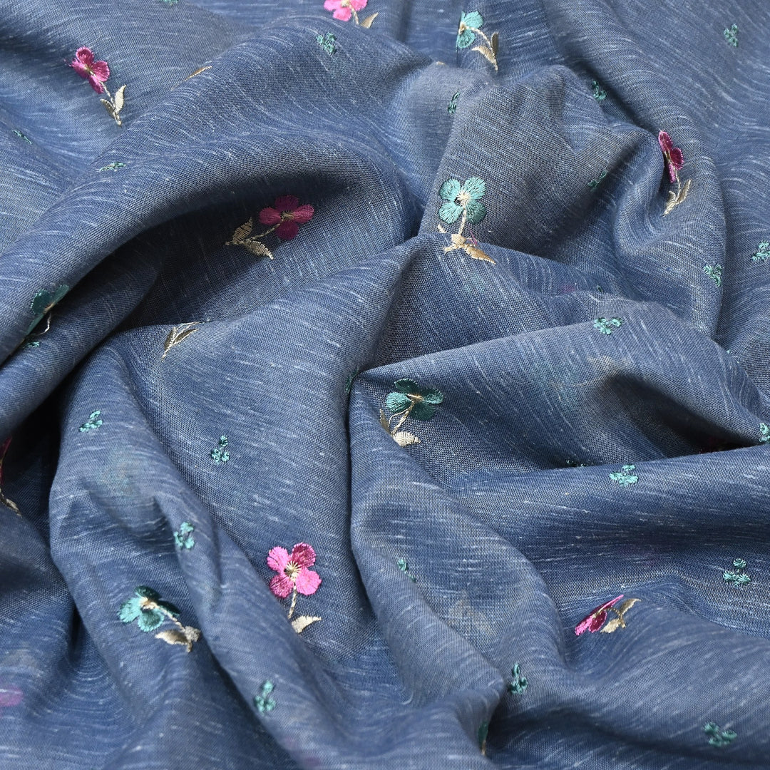 Cotton Linen Thread Embroidery Fabric 44" – Soft Breathable Designer Fabric RS0225-9A
