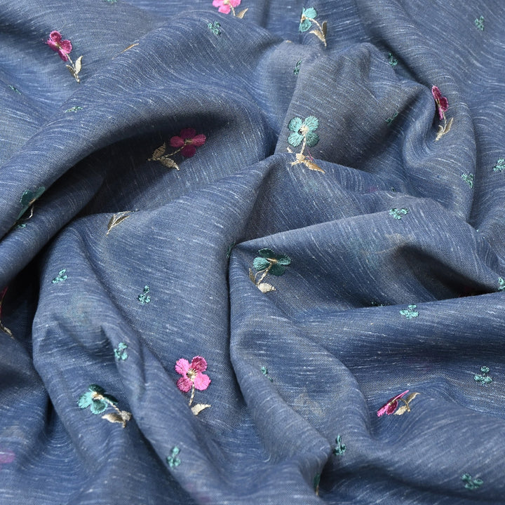 Cotton Linen Thread Embroidery Fabric 44" – Soft Breathable Designer Fabric RS0225-9A