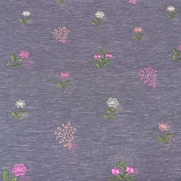 Cotton Linen Thread Embroidery Fabric 44" – Soft Breathable Designer Fabric RS0225-10A