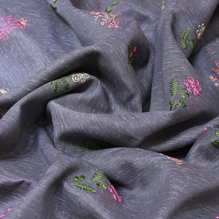 Cotton Linen Thread Embroidery Fabric 44" – Soft Breathable Designer Fabric RS0225-10A