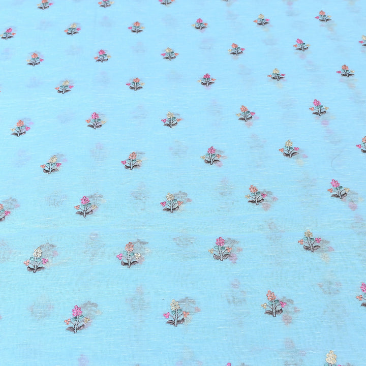 Cotton Linen Thread Embroidery Fabric 44" – Soft Breathable Designer Fabric RS0225-1A