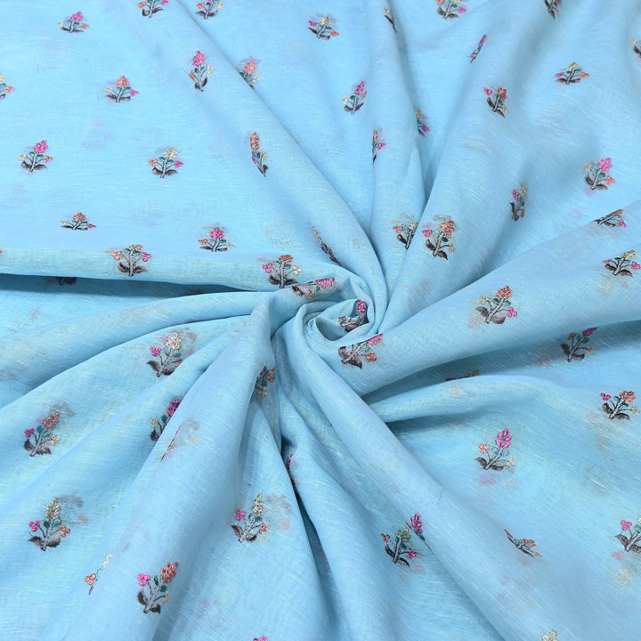 Cotton Linen Thread Embroidery Fabric 44" – Soft Breathable Designer Fabric RS0225-1A