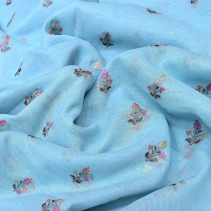 Cotton Linen Thread Embroidery Fabric 44" – Soft Breathable Designer Fabric RS0225-1A