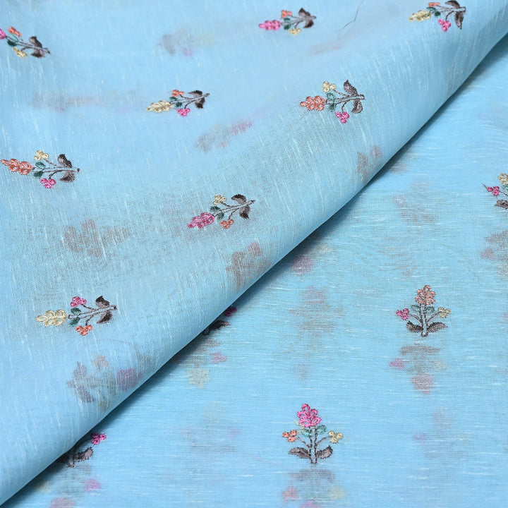Cotton Linen Thread Embroidery Fabric 44" – Soft Breathable Designer Fabric RS0225-1A