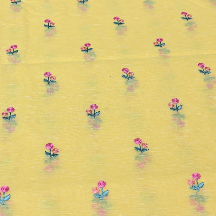 Cotton Linen Thread Embroidery Fabric 44" – Soft Breathable Designer Fabric RS0225-3A