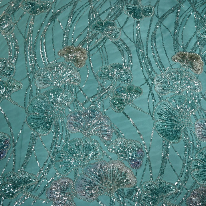 Beautiful Imported Net Cut Dana & Sequins Embroidery Fabrics