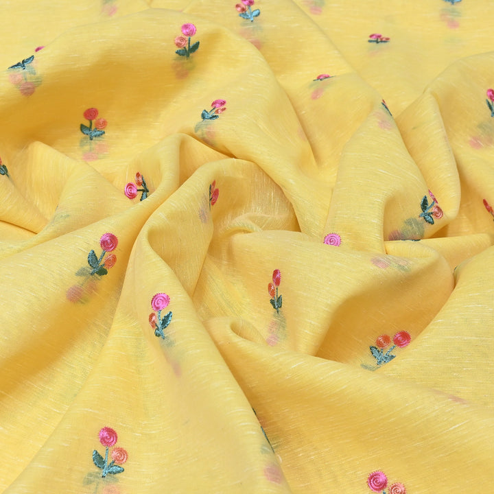 Cotton Linen Thread Embroidery Fabric 44" – Soft Breathable Designer Fabric RS0225-3A