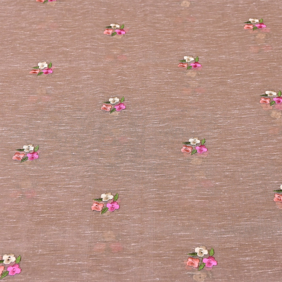 Cotton Linen Thread Embroidery Fabric 44" – Soft Breathable Designer Fabric RS0225-4A
