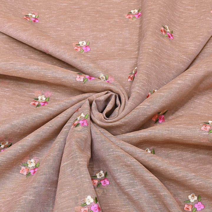 Cotton Linen Thread Embroidery Fabric 44" – Soft Breathable Designer Fabric RS0225-4A