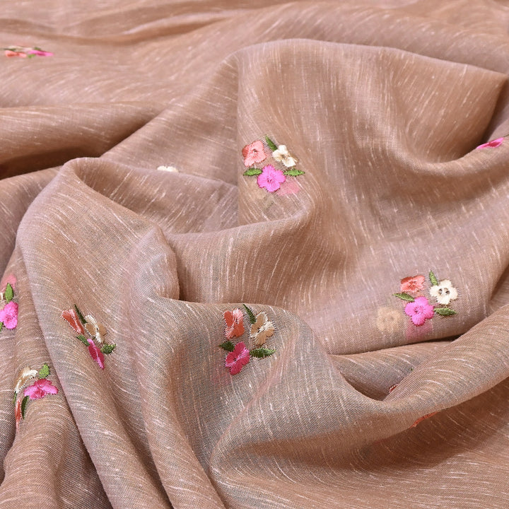 Cotton Linen Thread Embroidery Fabric 44" – Soft Breathable Designer Fabric RS0225-4A