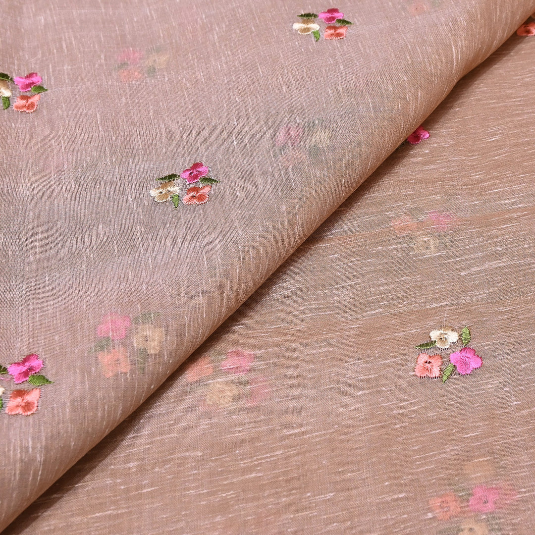 Cotton Linen Thread Embroidery Fabric 44" – Soft Breathable Designer Fabric RS0225-4A
