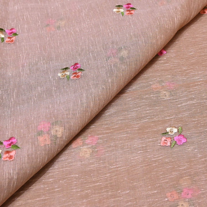 Cotton Linen Thread Embroidery Fabric 44" – Soft Breathable Designer Fabric RS0225-4A