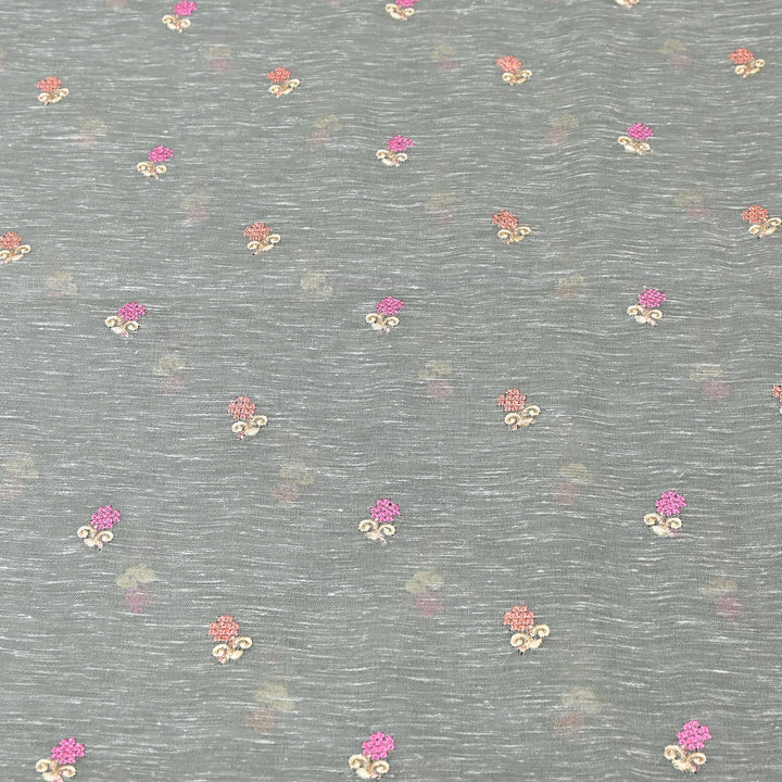 Cotton Linen Thread Embroidery Fabric 44" – Soft Breathable Designer Fabric RS0225-5A