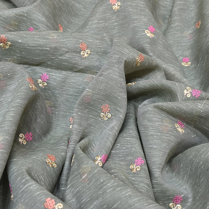 Cotton Linen Thread Embroidery Fabric 44" – Soft Breathable Designer Fabric RS0225-5A