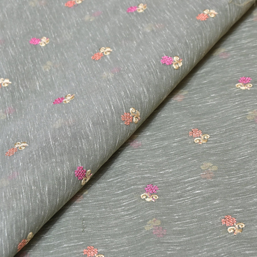 Cotton Linen Thread Embroidery Fabric 44" – Soft Breathable Designer Fabric RS0225-5A