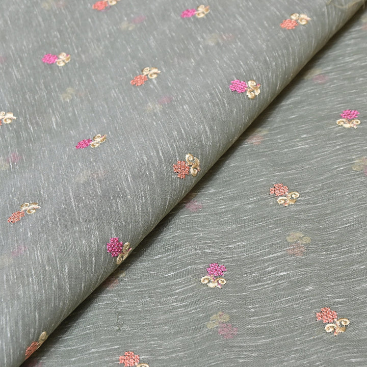 Cotton Linen Thread Embroidery Fabric 44" – Soft Breathable Designer Fabric RS0225-5A