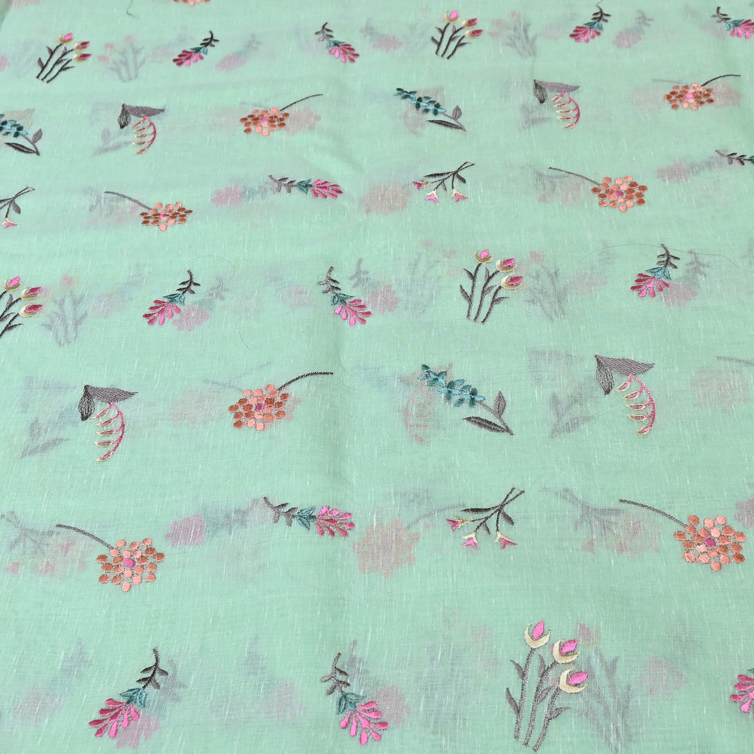 Cotton Linen Thread Embroidery Fabric 44" – Soft Breathable Designer Fabric RS0225-6A