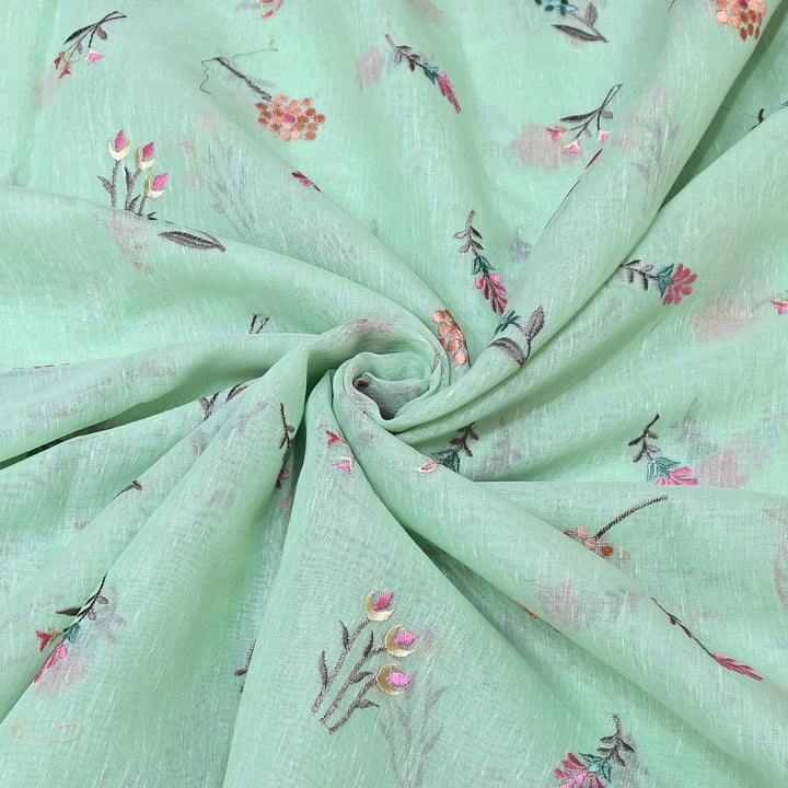 Cotton Linen Thread Embroidery Fabric 44" – Soft Breathable Designer Fabric RS0225-6A