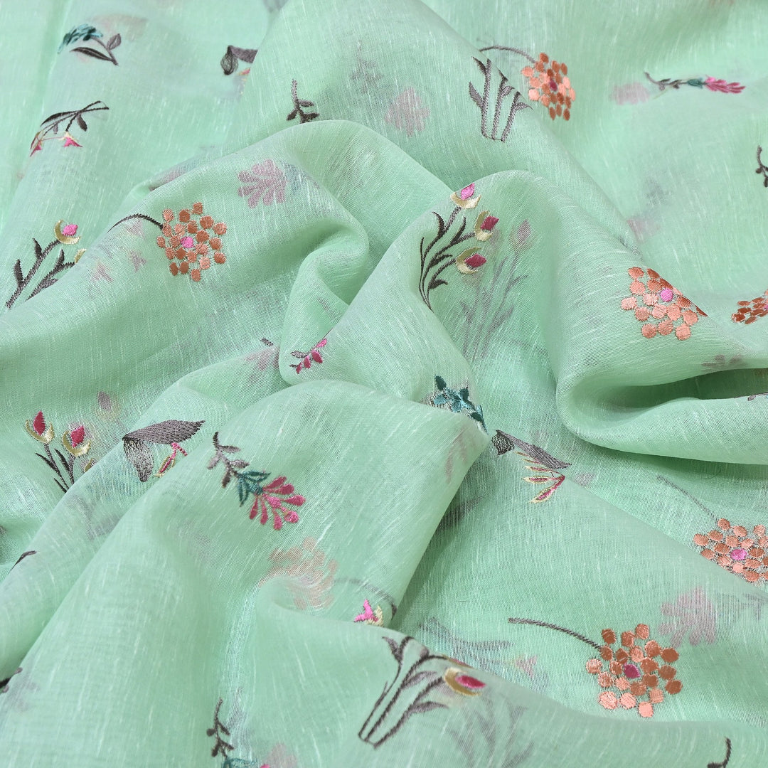 Cotton Linen Thread Embroidery Fabric 44" – Soft Breathable Designer Fabric RS0225-6A