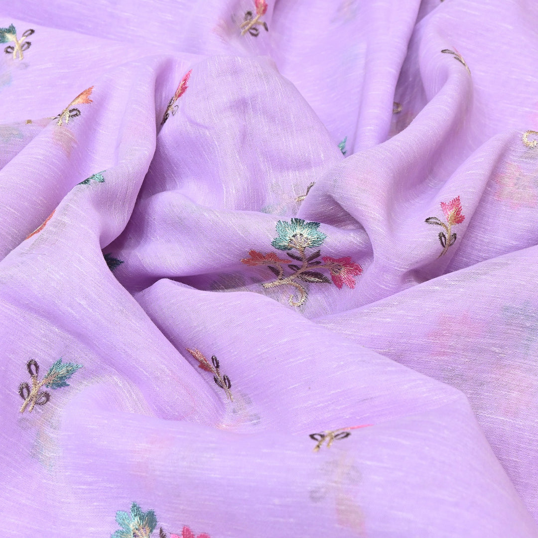 Cotton Linen Thread Embroidery Fabric 44" – Soft Breathable Designer Fabric RS0225-7A