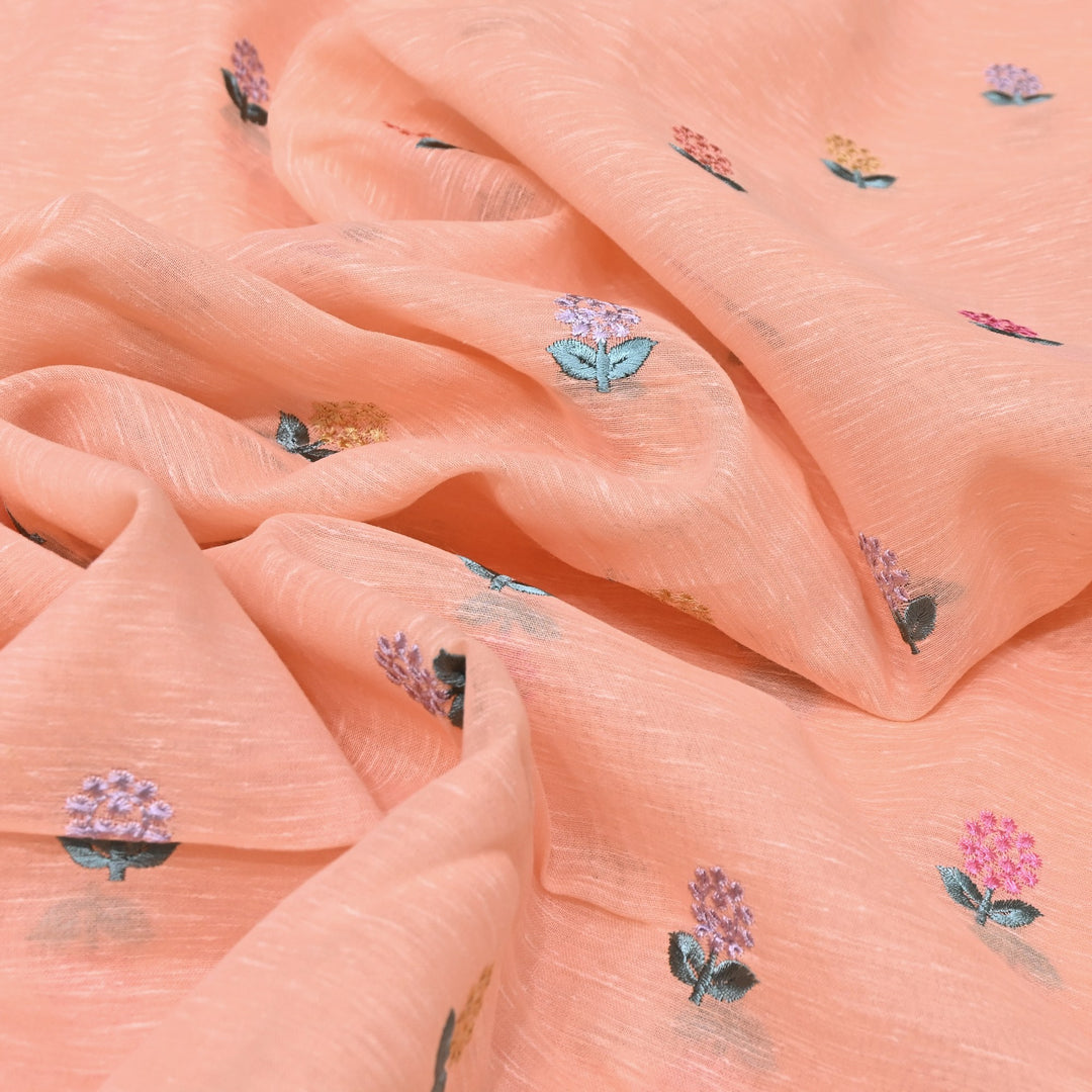 Cotton Linen Thread Embroidery Fabric 44" – Soft Breathable Designer Fabric RS0225-8A