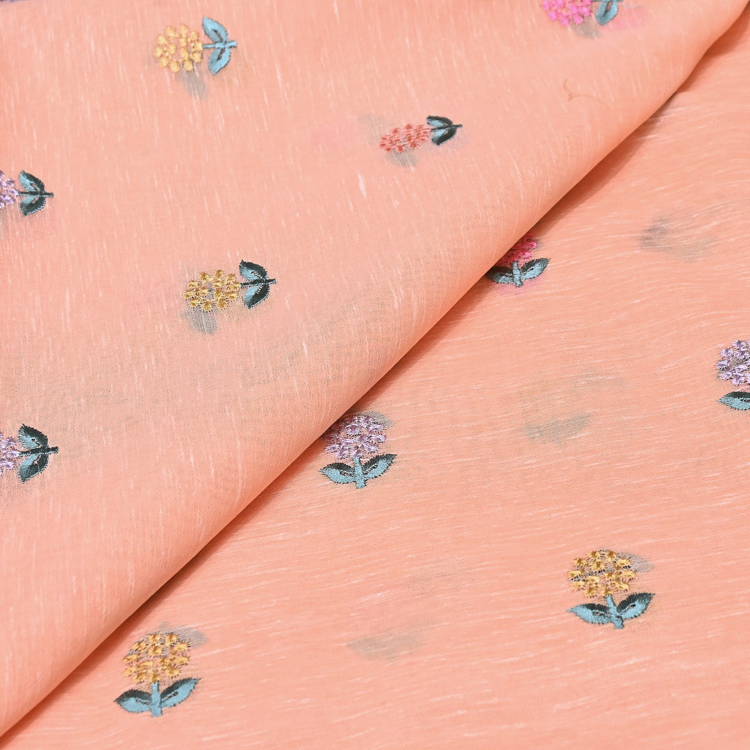 Cotton Linen Thread Embroidery Fabric 44" – Soft Breathable Designer Fabric RS0225-8A