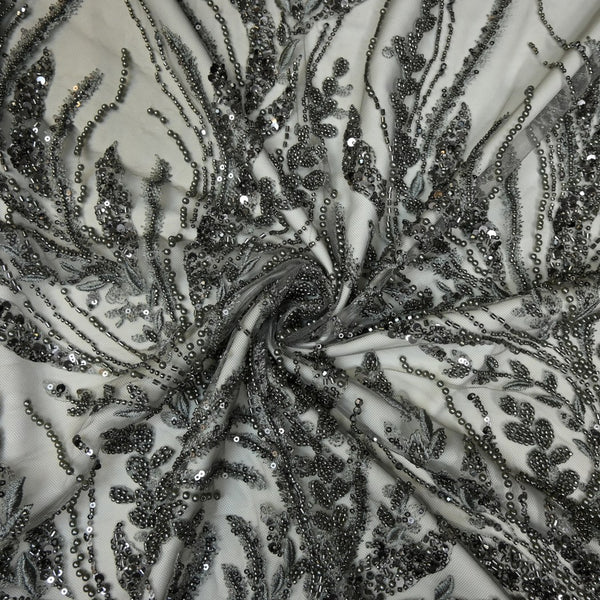 Beautiful Imported Net Cut Dana & Sequins Embroidery Fabrics