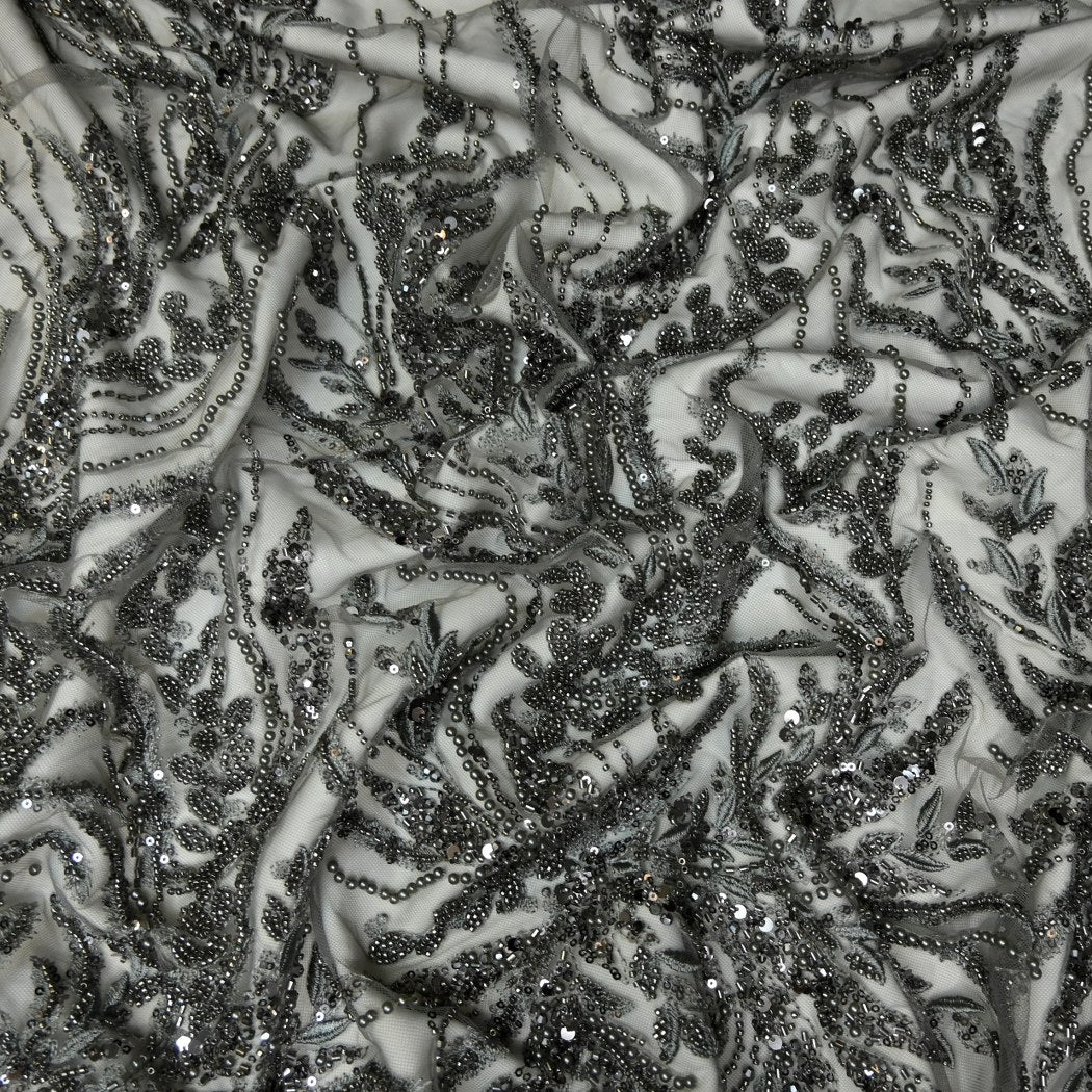 Beautiful Imported Net Cut Dana & Sequins Embroidery Fabrics