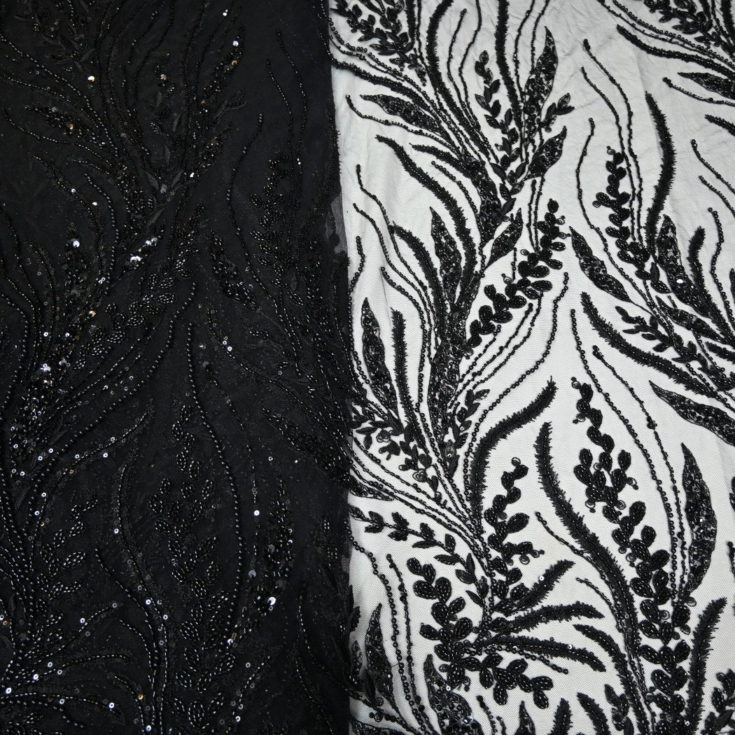 Beautiful Imported Net Cut Dana & Sequins Embroidery Fabrics