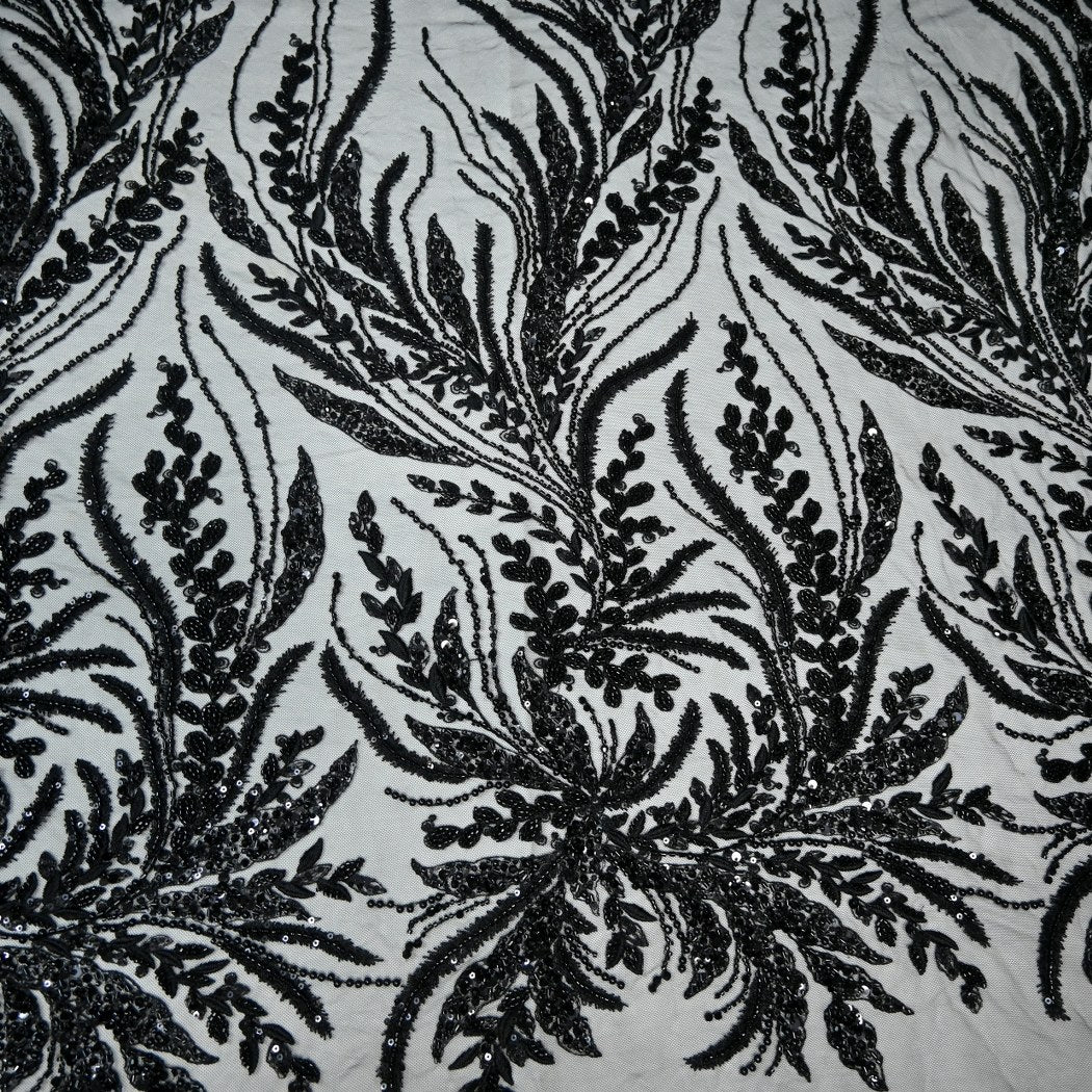 Beautiful Imported Net Cut Dana & Sequins Embroidery Fabrics