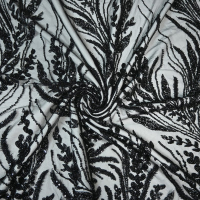 Beautiful Imported Net Cut Dana & Sequins Embroidery Fabrics