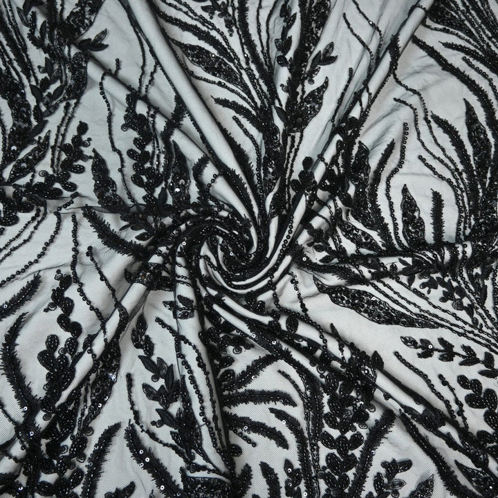 Beautiful Imported Net Cut Dana & Sequins Embroidery Fabrics