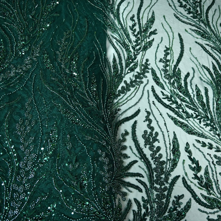 Beautiful Imported Net Cut Dana & Sequins Embroidery Fabrics