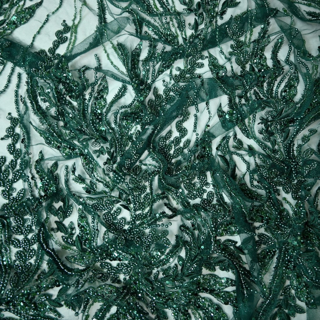 Beautiful Imported Net Cut Dana & Sequins Embroidery Fabrics