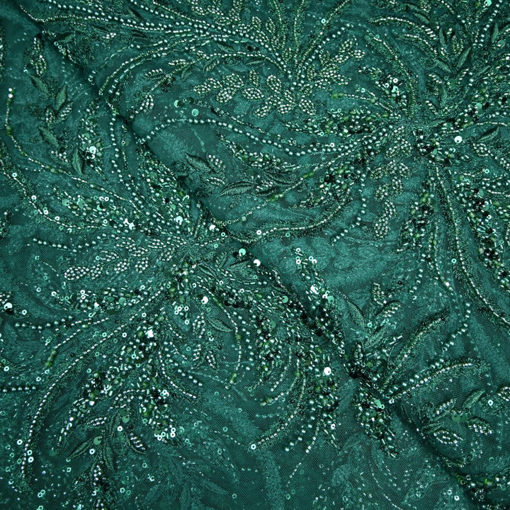 Beautiful Imported Net Cut Dana & Sequins Embroidery Fabrics