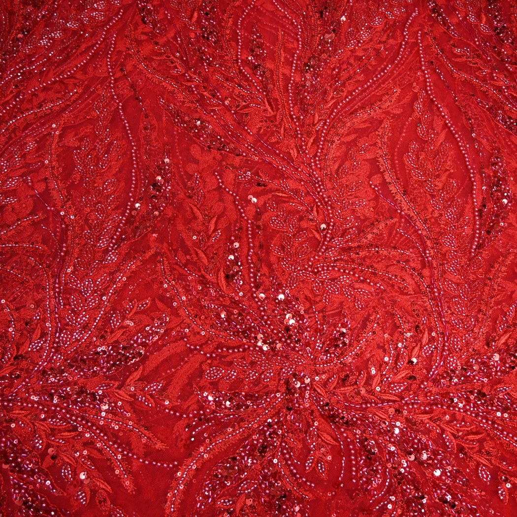 Beautiful Imported Net Cut Dana & Sequins Embroidery Fabrics