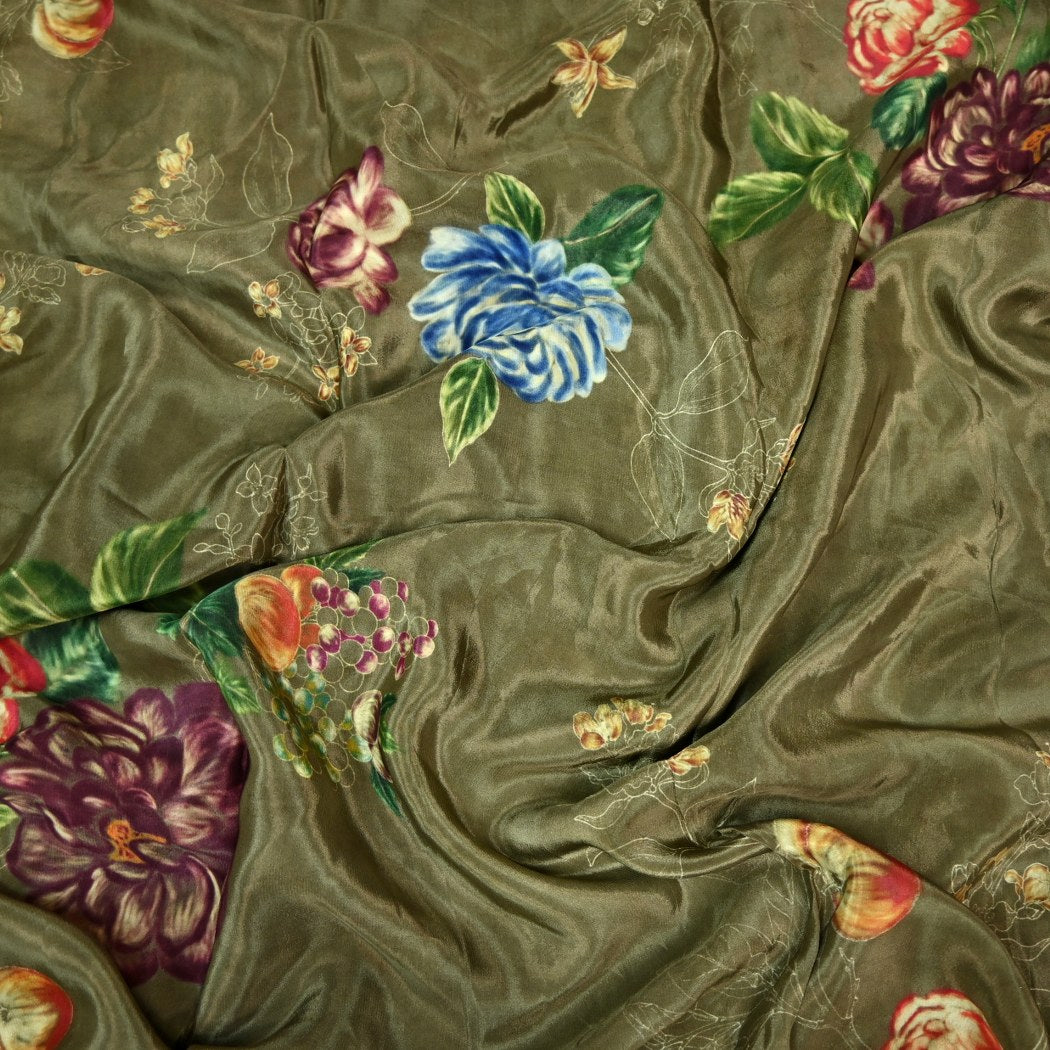 Natural Crepe Digital Print Fabrics