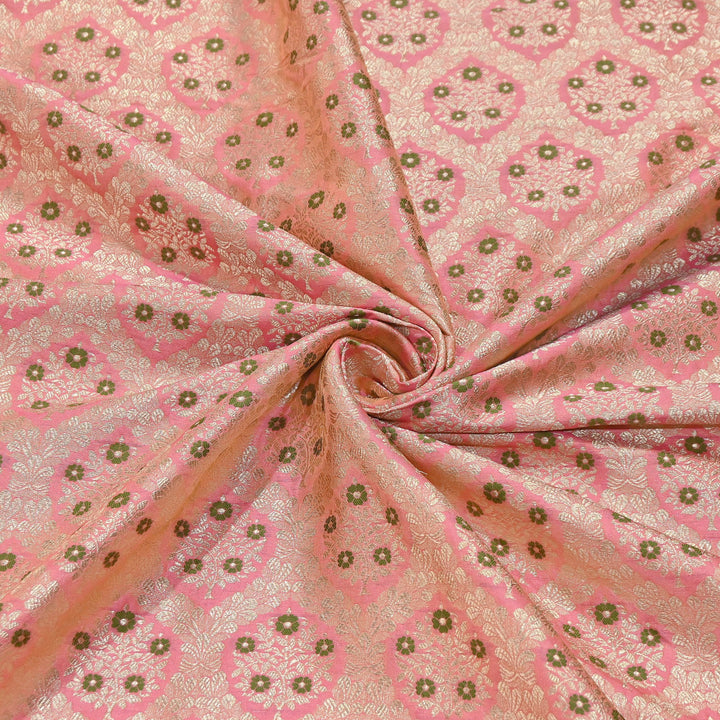 Luxury Katan Meena Zari Brocade Fabric | Designer Ethnic Wear Material | HAR228-2
